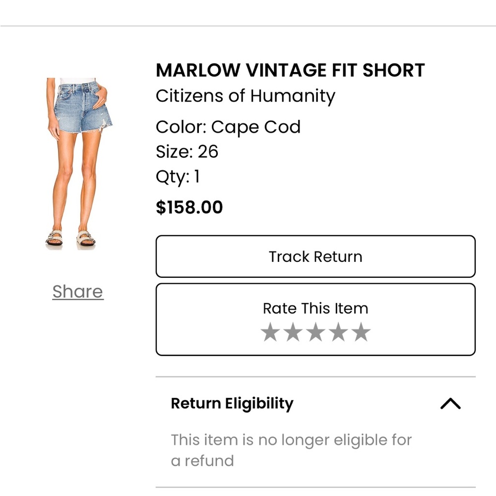 Citizens of Humanity Marlow Jean Shorts - Picture 7 of 7